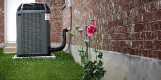 Hvac system on the side of home